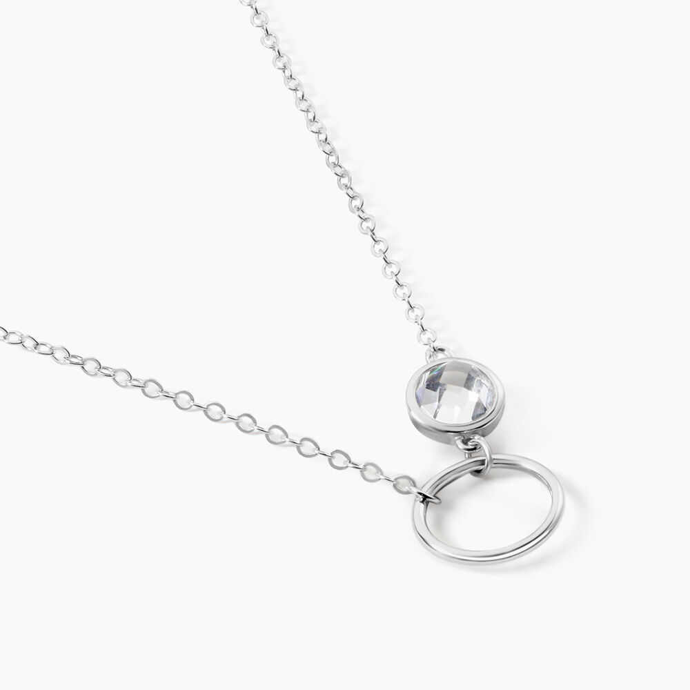 Collier Bastiano Argent Blanc Oxyde De Zirconium - Colliers avec pierres Femme | Marc Orian