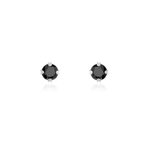 Boucles D'oreilles Puces Daria Or Blanc Oxyde De Zirconium - Puces Femme | Marc Orian