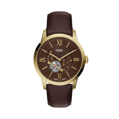 Montre Fossil Townsman C&oelig;ur Battant Marron - Montres automatiques Homme | Marc Orian