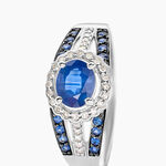 Bague Taliya Or Blanc Saphir Diamant - Solitaires Femme | Marc Orian