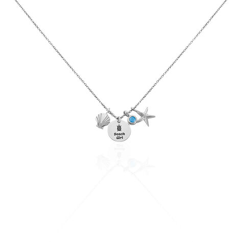 Collier Zerane Argent Blanc Oxyde De Zirconium - Colliers avec pierres Femme | Marc Orian