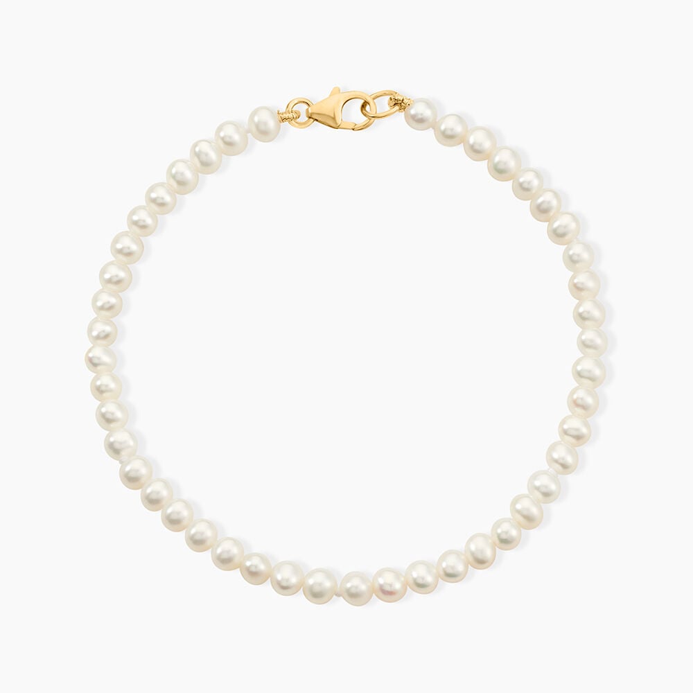 Bracelet Macy Or Jaune Perle De Culture - Bracelets cha&icirc;nes Femme | Marc Orian