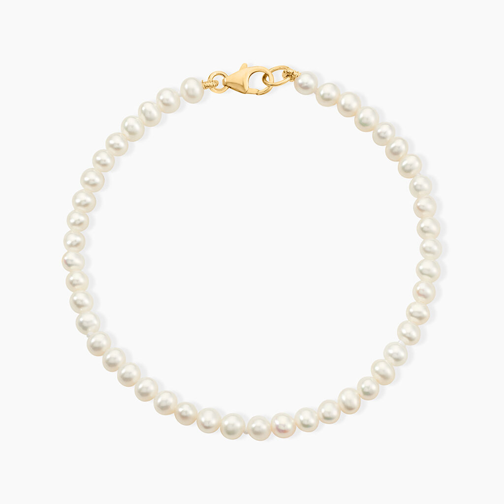 Bracelet Macy Or Jaune Perle De Culture - Bracelets cha&icirc;nes Femme | Marc Orian