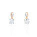 Boucles D'oreilles Pendantes Micheline Or Bicolore Oxyde De Zirconium - Pendantes Femme | Marc Orian