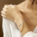 Bracelet Jonc Safietouae Argent Blanc - Bracelets joncs Femme | Marc Orian