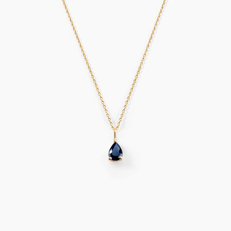 Collier Goutte Or Jaune Saphir - Colliers avec pierres Femme | Marc Orian