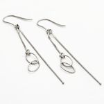 Boucles D'oreilles Pendantes Sybille Argent Blanc - Pendantes Femme | Marc Orian