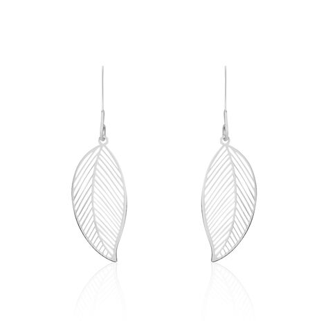 Boucles D'oreilles Pendantes Fanni Argent Blanc - Pendantes Femme | Marc Orian