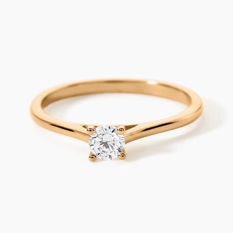 Bague Charlaine Plaqu&eacute; Or Jaune Oxyde De Zirconium - Bijoux fantaisie Femme | Marc Orian