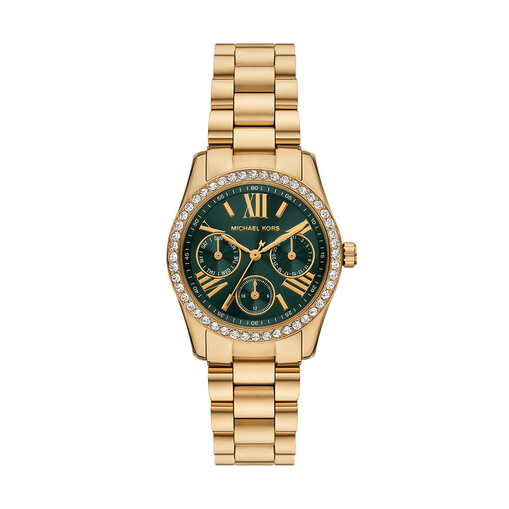 Montre Michael Kors Lexington Lux Vert - Montres &eacute;tanches Femme | Marc Orian