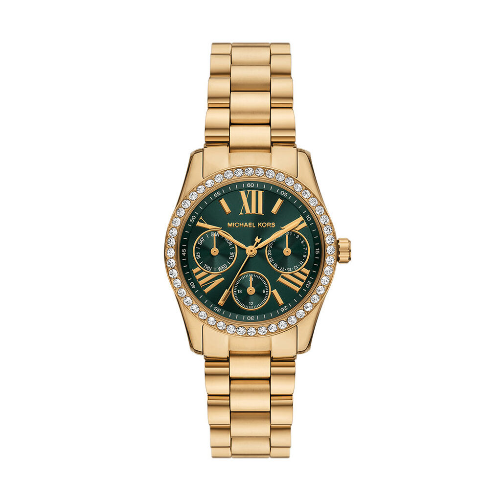 Montre Michael Kors Lexington Lux Vert - Montres &eacute;tanches Femme | Marc Orian