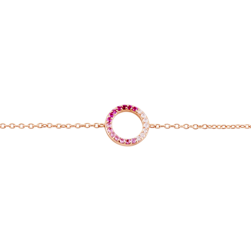 Bracelet Neptunus Argent Rose Oxyde De Zirconium - Bracelets chaînes Femme | Marc Orian
