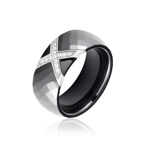 Bague Ceramique X Argent Blanc Oxyde De Zirconium Et Céramique - Bagues Femme | Marc Orian