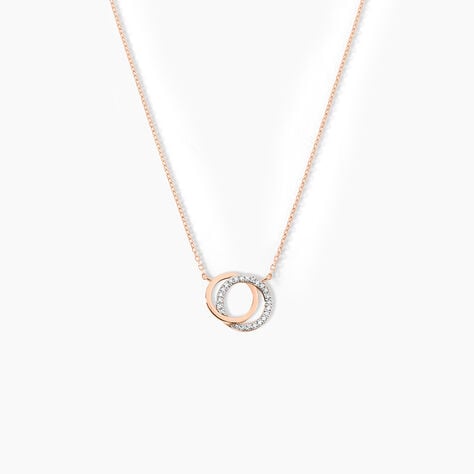 Collier Or Rose Tresha Diamants - Colliers avec pierres Femme | Marc Orian