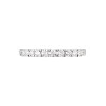 Alliance Pristina Or Blanc Diamant - Alliances avec pierres Femme | Marc Orian