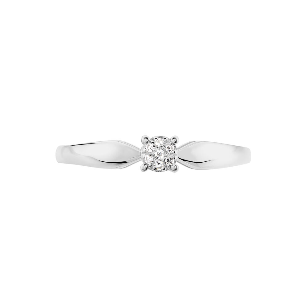 Bague Louisanna Or Blanc Diamant - Parures de mariage Femme | Marc Orian