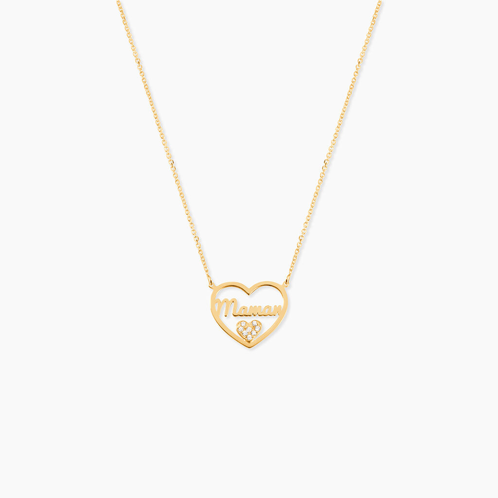 Collier Verohanta Or Jaune Oxyde De Zirconium - Colliers avec pierres Femme | Marc Orian