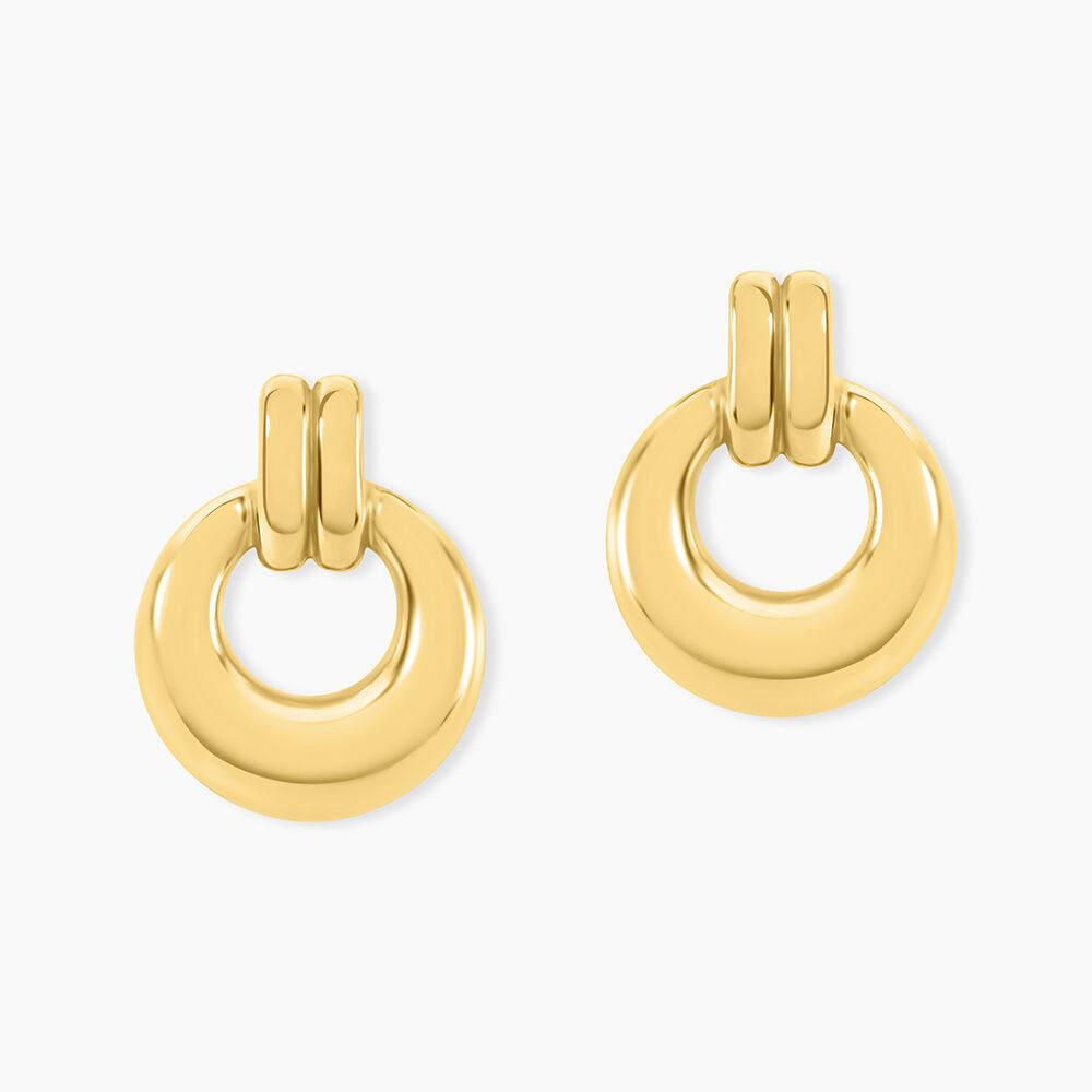 Boucles D'Oreilles Pendantes Vaidah Acier Jaune - Pendantes Femme | Marc Orian