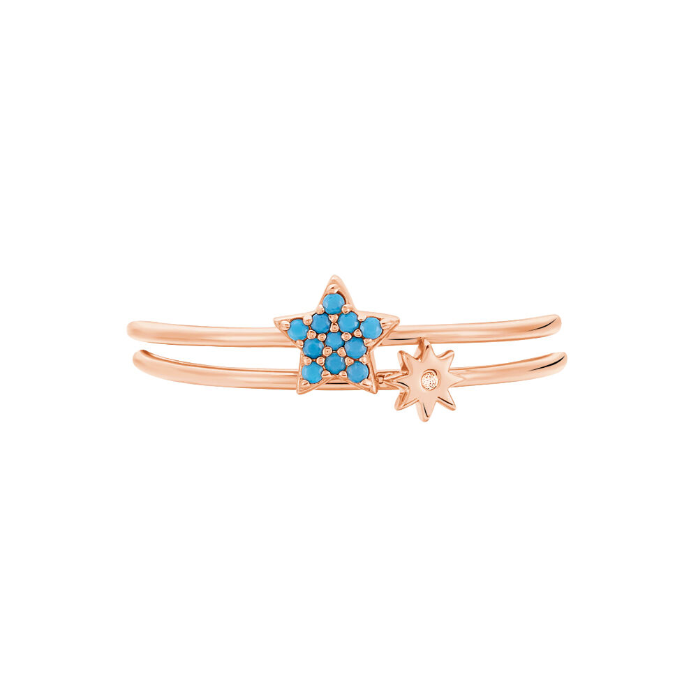 Bague Miguele Argent Rose Oxyde De Zirconium - Bagues avec pierre Femme | Marc Orian