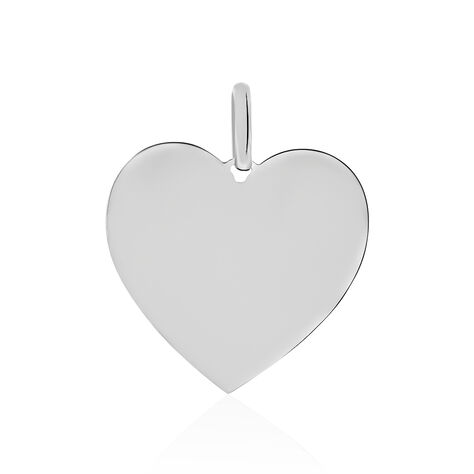 Pendentif Sirona Coeur Gravable Or Blanc - Pendentifs Femme | Marc Orian