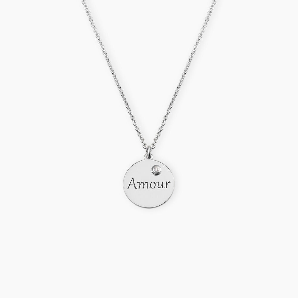 Collier Sebastienne Argent Blanc - Colliers fantaisie Femme | Marc Orian