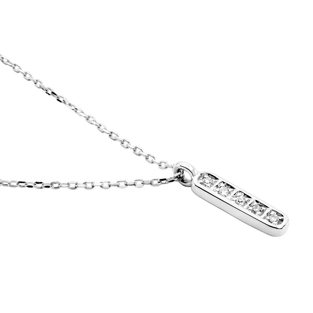 Collier Rosalin Blanc Diamant Blanc - Colliers avec pierres Femme | Marc Orian