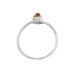 Bague Argent Blanc Accorus Ambre - Bagues vintage Femme | Marc Orian