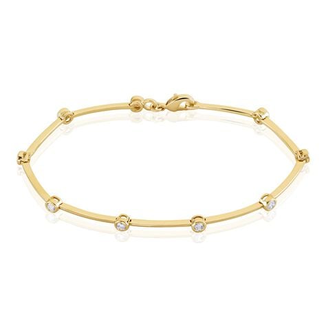 Bracelet Kaelig Plaqué Or Jaune Oxyde De Zirconium - Bracelets chaînes Femme | Marc Orian