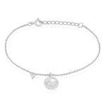 Bracelet Denzel Argent Blanc Oxyde De Zirconium - Bracelets Medailles Femme | Marc Orian