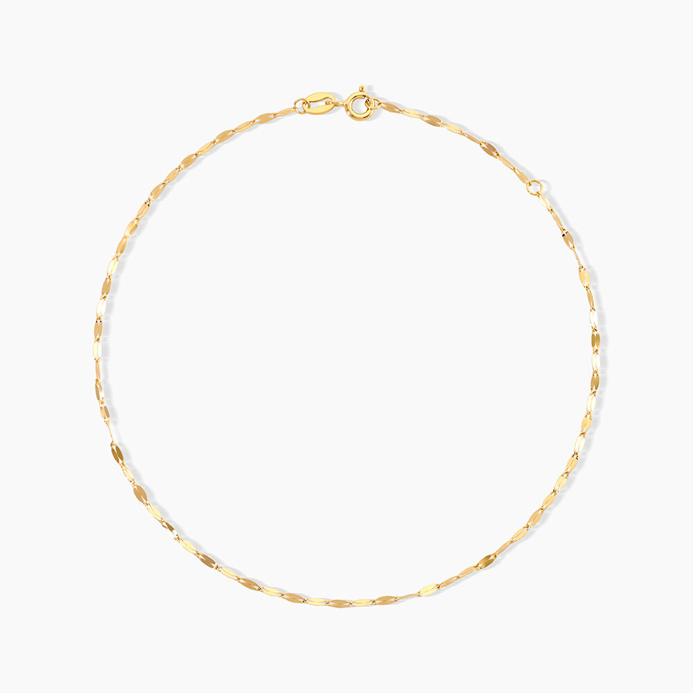 Cha&icirc;ne De Cheville Zaig Argent Dor&eacute; A L'Or 750/1000 - Chaines de cheville Femme | Marc Orian