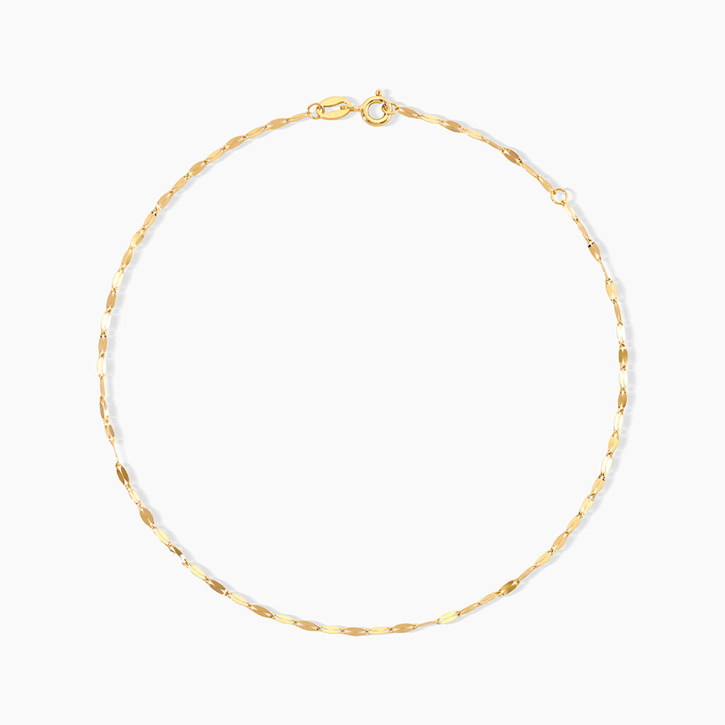 Cha&icirc;ne De Cheville Zaig Argent Dor&eacute; A L'Or 750/1000 - Chaines de cheville Femme | Marc Orian