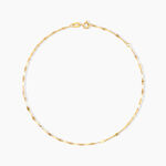 Cha&icirc;ne De Cheville Zaig Argent Dor&eacute; A L'Or 750/1000 - Chaines de cheville Femme | Marc Orian