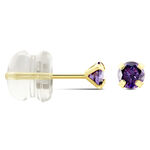 Boucles D'oreilles Puces Or Jaune Oxyde De Zirconium - Puces Femme | Marc Orian