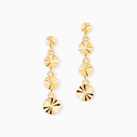 Boucles D'Oreilles Pendantes Evert Or Jaune - Pendantes Femme | Marc Orian