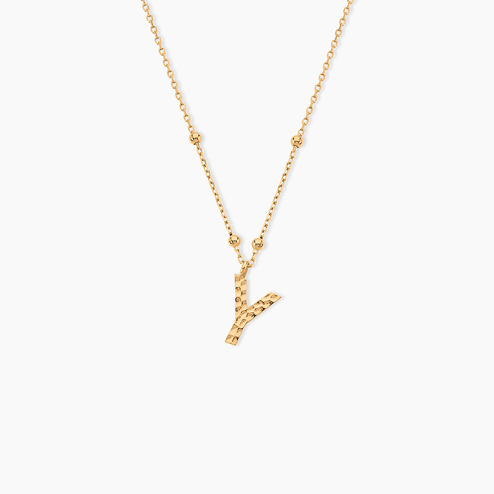 Collier Plaqu&eacute; Or Jaune Lettra - Colliers ete Femme | Marc Orian