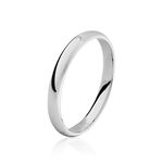 Alliance Isaac Demi Jonc Confort Or Blanc - Alliances personnalis&eacute;es Famille | Marc Orian