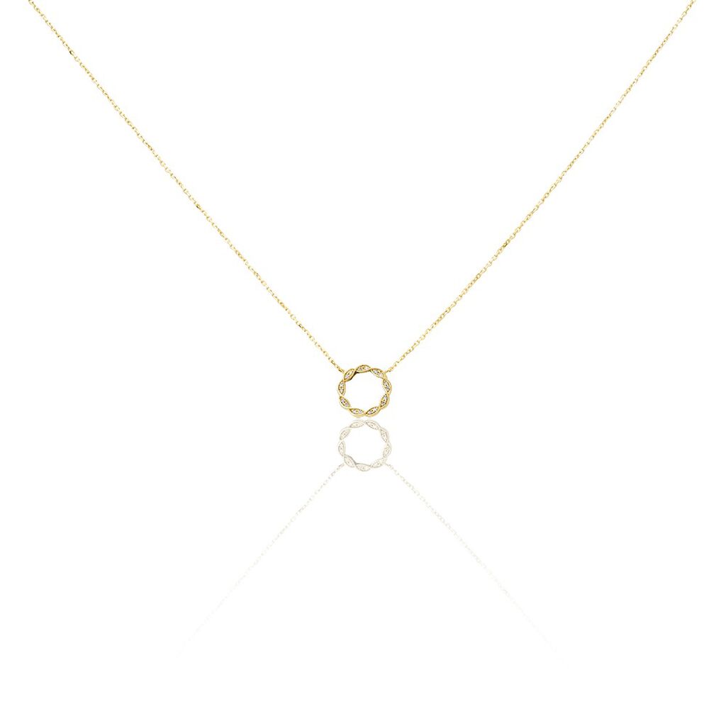 Collier Or Jaune Adino Diamants - Colliers avec pierres Femme | Marc Orian