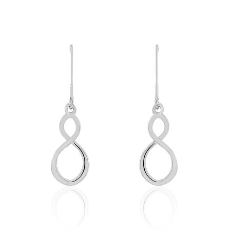 Boucles D'oreilles Pendantes Adeline Argent Blanc - Pendantes Femme | Marc Orian