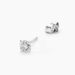 Boucles D'oreilles Puces Neorah Argent Blanc Oxyde De Zirconium - Puces Femme | Marc Orian