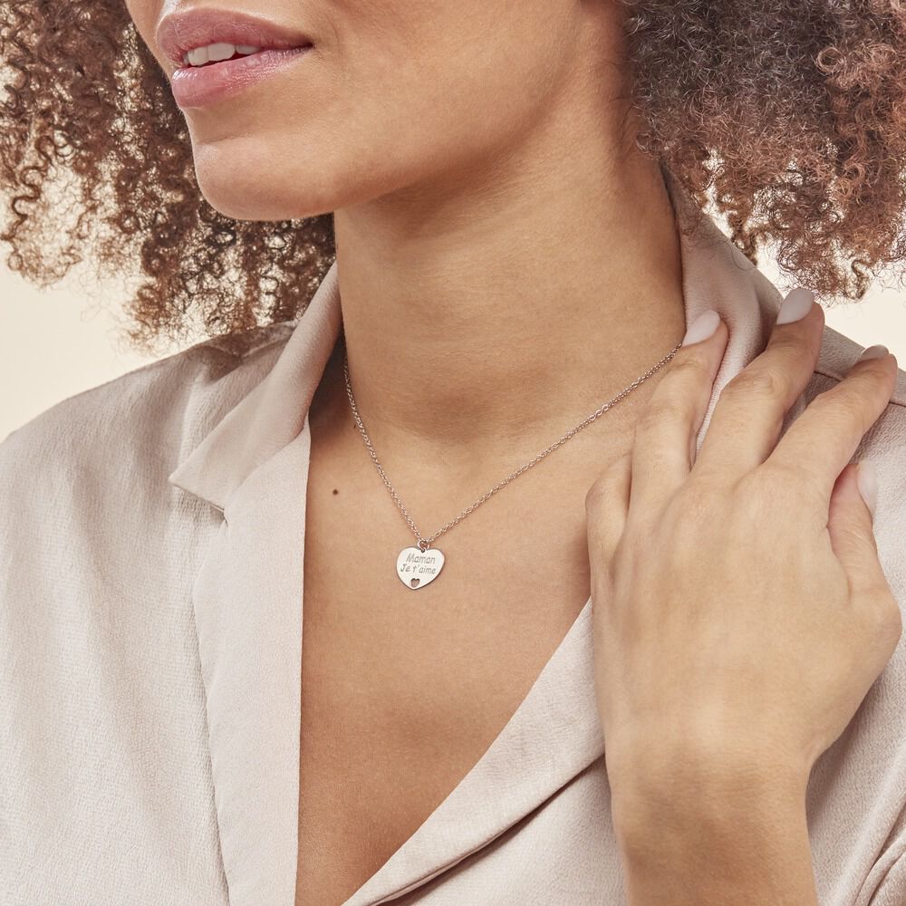 Collier Argent Blanc Pollux - Colliers maman Femme | Marc Orian