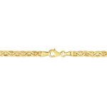 Bracelet Capucin Or Jaune Maille Marine Plate - Bracelets mailles Homme | Marc Orian