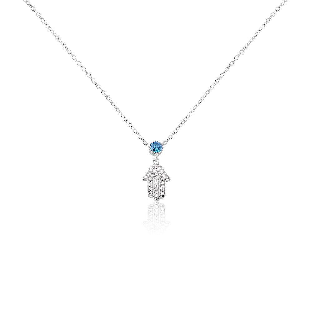 Collier Fidelma Argent Blanc Spinelle Oxyde De Zirconium - Colliers avec pierres Femme | Marc Orian