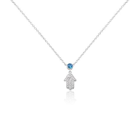 Collier Fidelma Argent Blanc Spinelle Oxyde De Zirconium - Colliers avec pierres Femme | Marc Orian