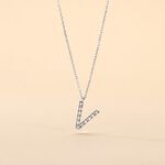 Collier Oran Or Blanc Diamant - Colliers avec pierres Femme | Marc Orian