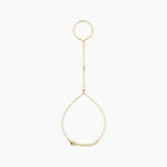 Bijou De Main Jaipur Acier Jaune - Bracelets cha&icirc;nes Femme | Marc Orian