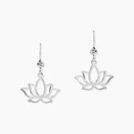 Boucles D'oreilles Pendantes Raia Argent Blanc - Pendantes Femme | Marc Orian