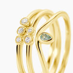 Bague Poem Argent Jaune Topaze Oxyde De Zirconium - Bagues pierres fines Femme | Marc Orian