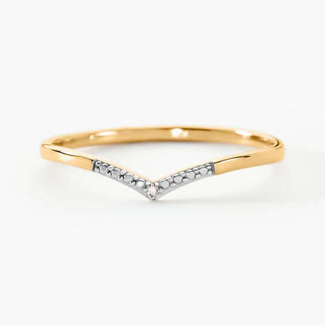 Bague Or Jaune Kaitlynn Diamant - Bagues pierres précieuses Femme | Marc Orian