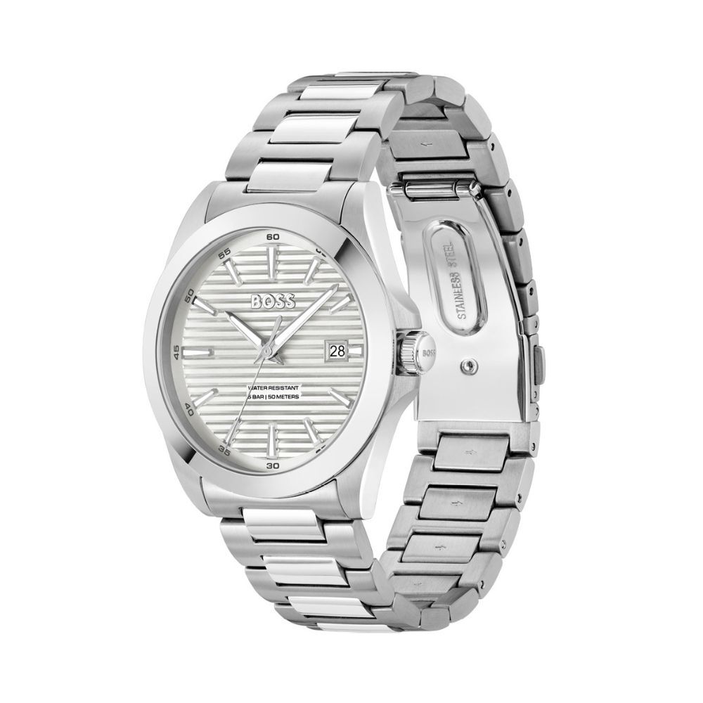 Montre Boss Strike Blanc - Fête des pères Homme | Marc Orian