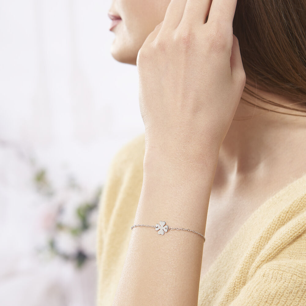 Bracelet Naomie Argent Blanc - Bracelets chaînes Femme | Marc Orian